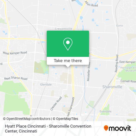 Hyatt Place Cincinnati - Sharonville Convention Center map