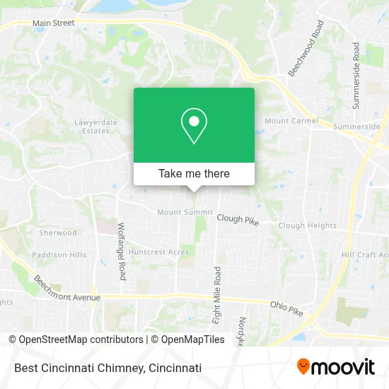 Best Cincinnati Chimney map