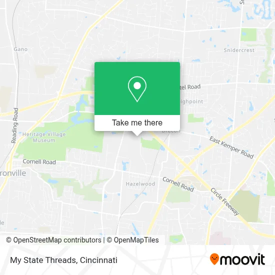 My State Threads map