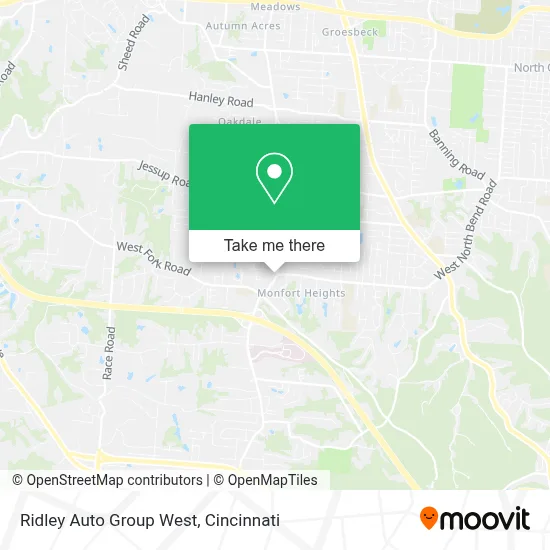 Ridley Auto Group West map