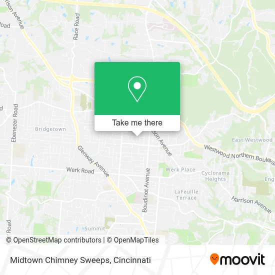 Midtown Chimney Sweeps map