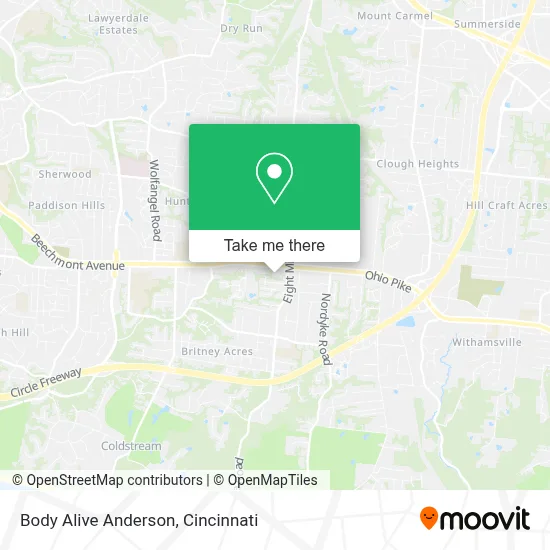 Body Alive Anderson map