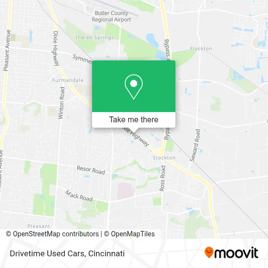 Drivetime Used Cars map