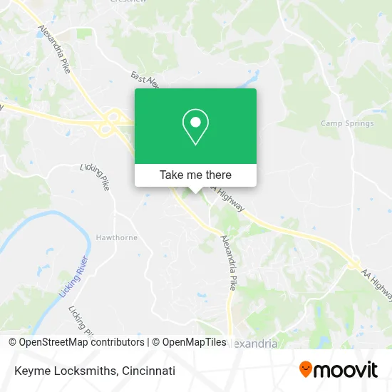 Keyme Locksmiths map