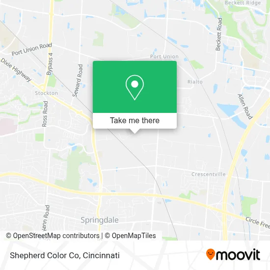 Shepherd Color Co map