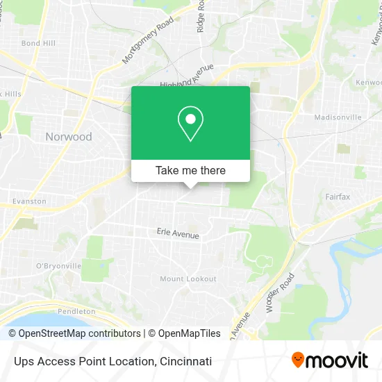 Ups Access Point Location map