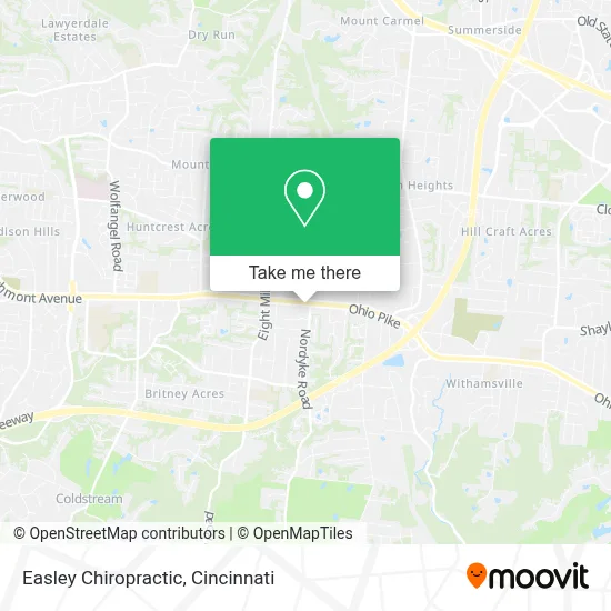 Easley Chiropractic map