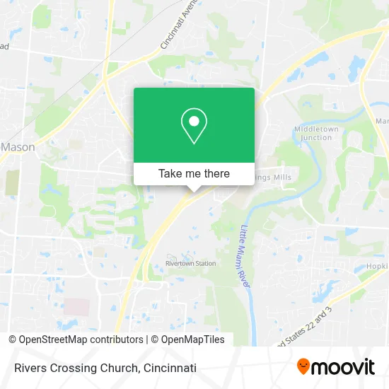 Rivers Crossing Church map