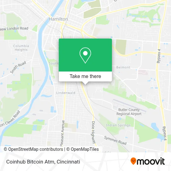 Coinhub Bitcoin Atm map