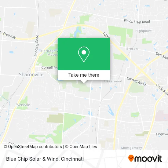 Blue Chip Solar & Wind map
