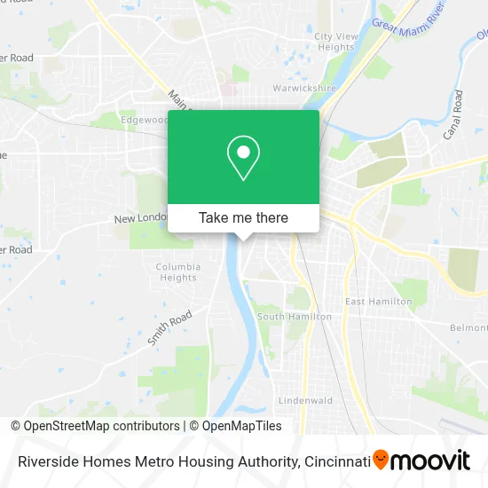 Riverside Homes Metro Housing Authority map