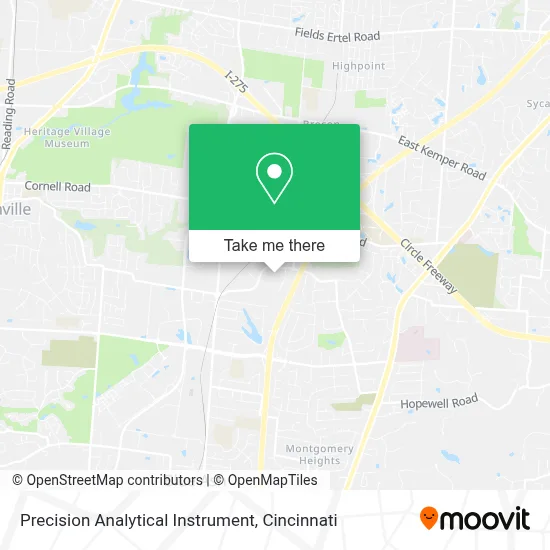 Precision Analytical Instrument map