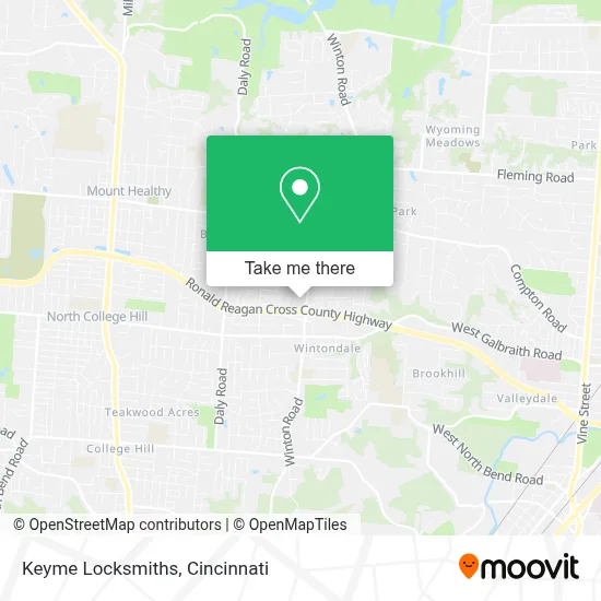 Keyme Locksmiths map