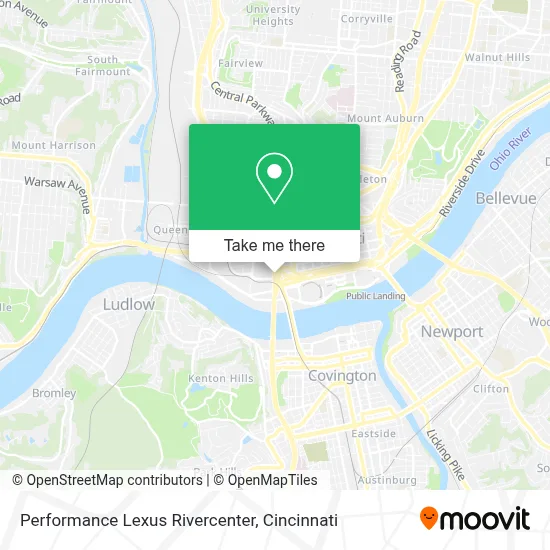 Performance Lexus Rivercenter map