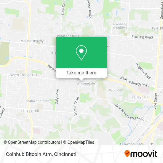 Coinhub Bitcoin Atm map