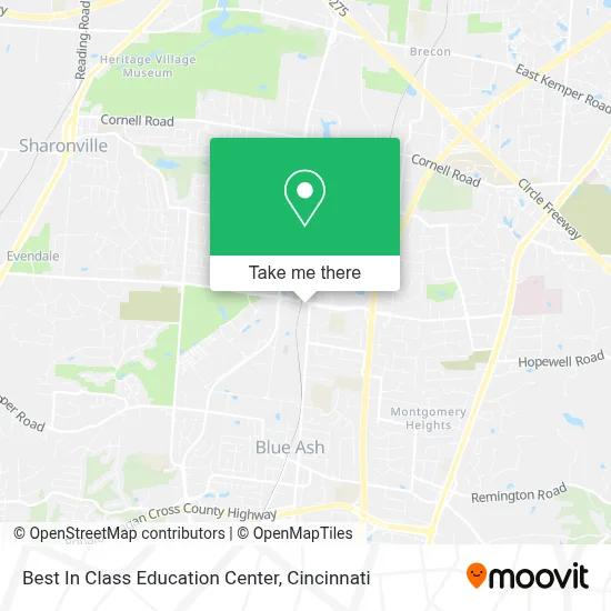 Best In Class Education Center map