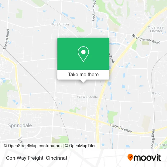Con-Way Freight map