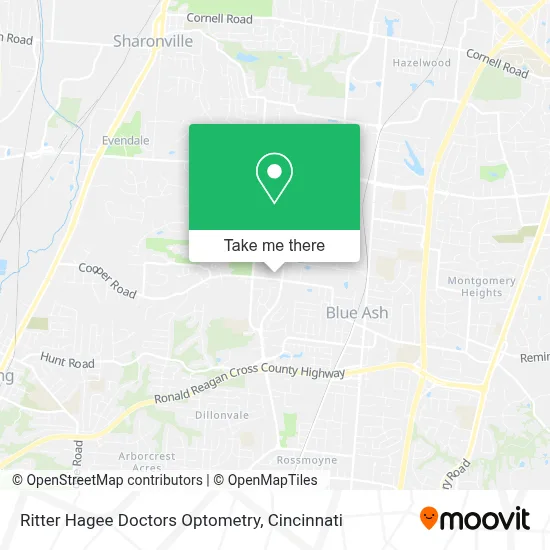 Ritter Hagee Doctors Optometry map
