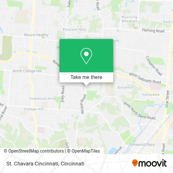 St. Chavara Cincinnati map