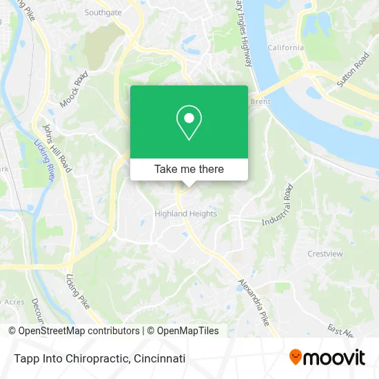 Tapp Into Chiropractic map