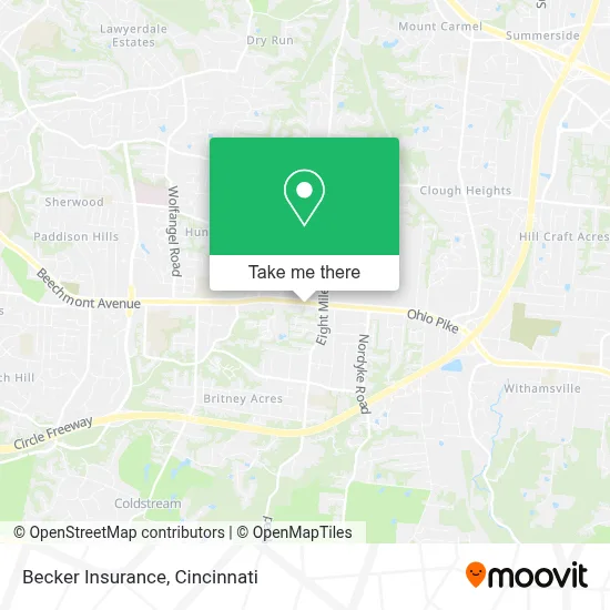Becker Insurance map