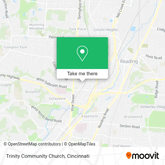 Trinity Community Church map