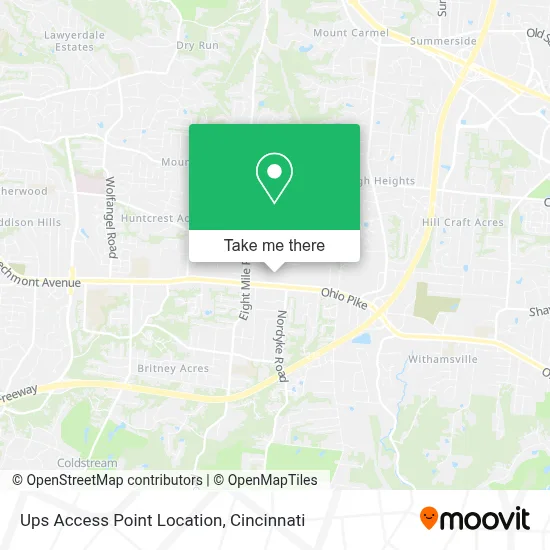 Ups Access Point Location map