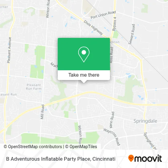 B Adventurous Inflatable Party Place map