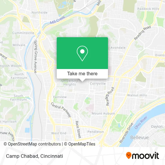 Camp Chabad map