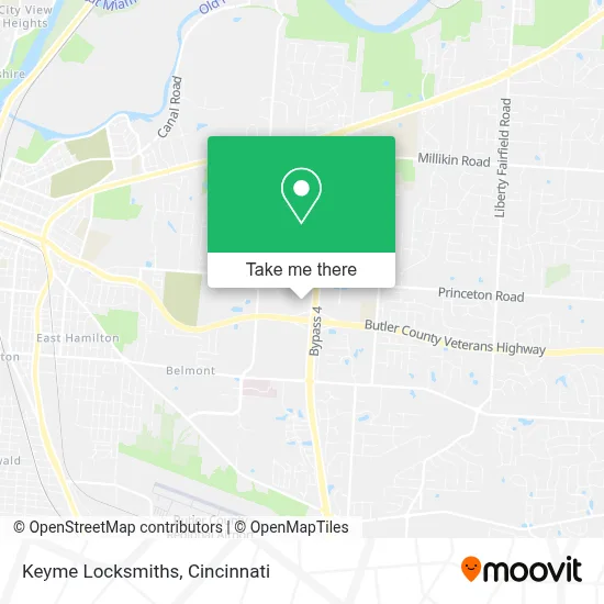 Keyme Locksmiths map