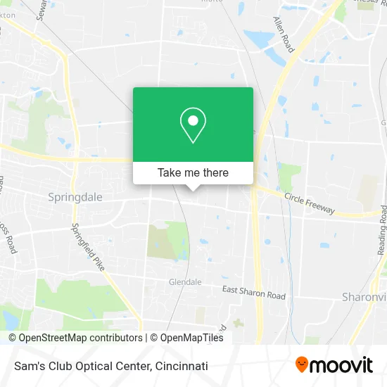 Sam's Club Optical Center map