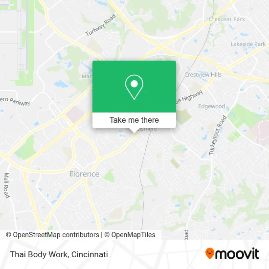 Thai Body Work map