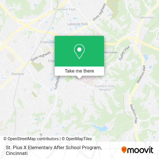 St. Pius X Elementary After School Program map