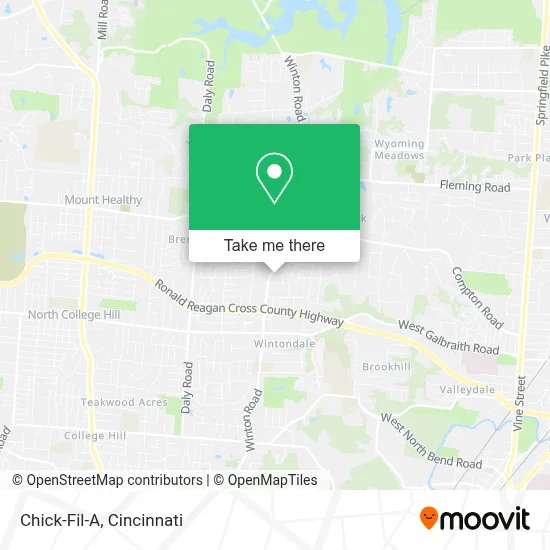 Chick-Fil-A map
