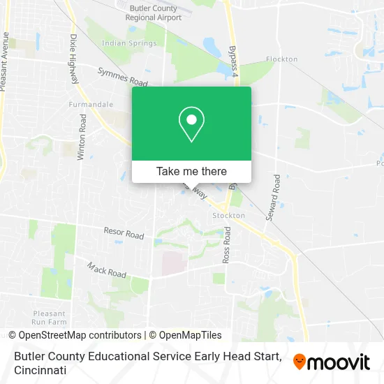 Butler County Educational Service Early Head Start map