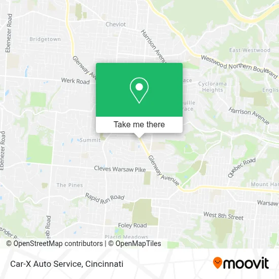 Car-X Auto Service map