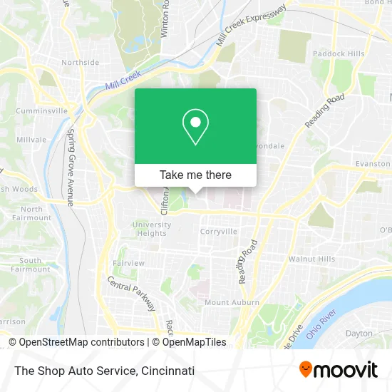 The Shop Auto Service map