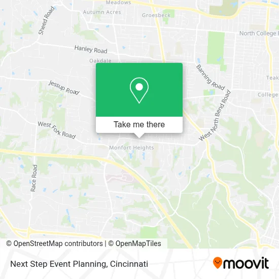 Next Step Event Planning map