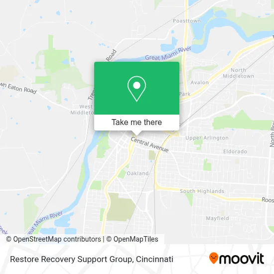 Restore Recovery Support Group map