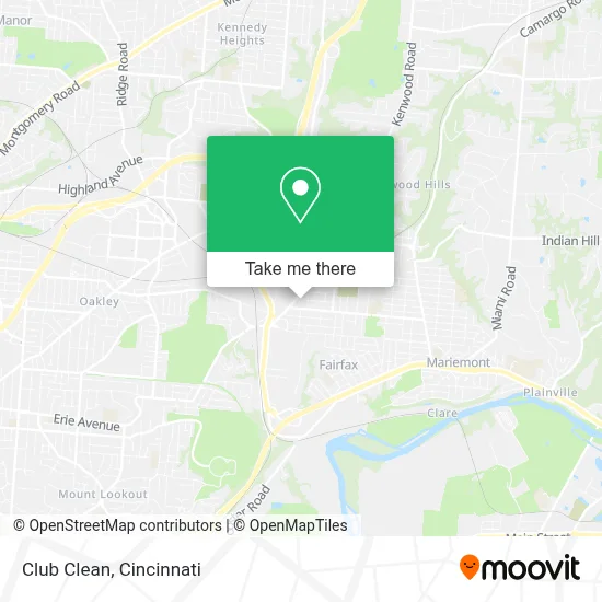 Club Clean map