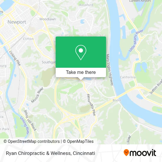 Ryan Chiropractic & Wellness map