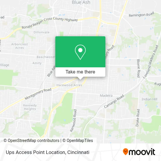 Ups Access Point Location map