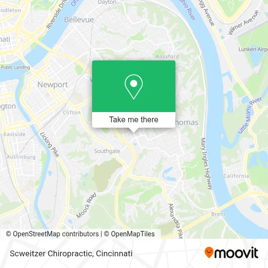 Scweitzer Chiropractic map