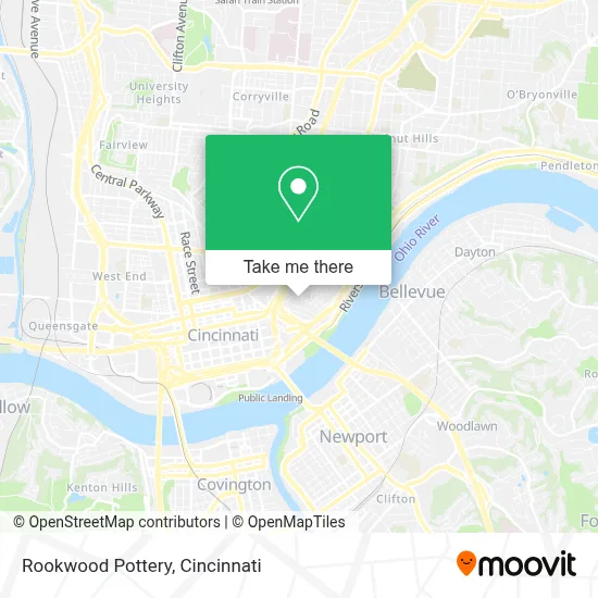 Rookwood Pottery map