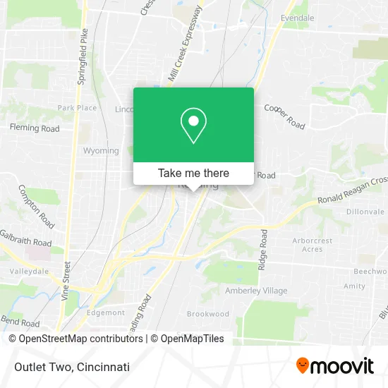 Outlet Two map