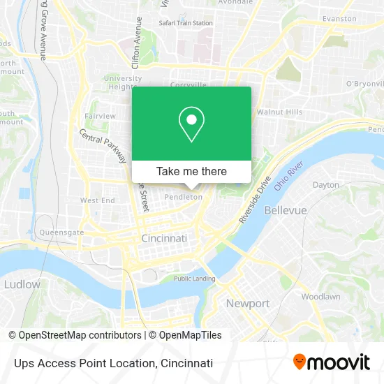 Ups Access Point Location map