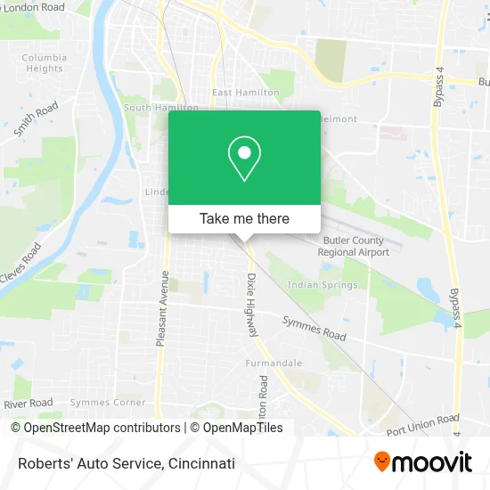 Roberts' Auto Service map