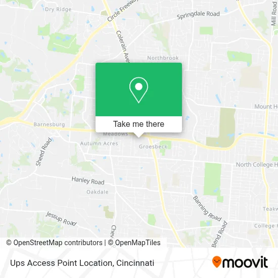 Ups Access Point Location map