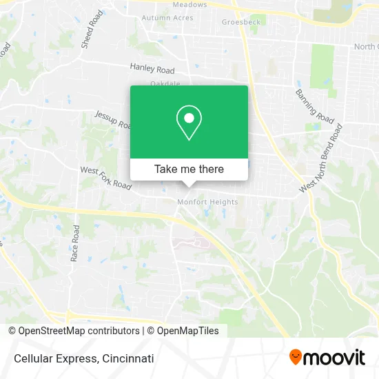 Cellular Express map