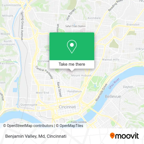 Benjamin Valley, Md map